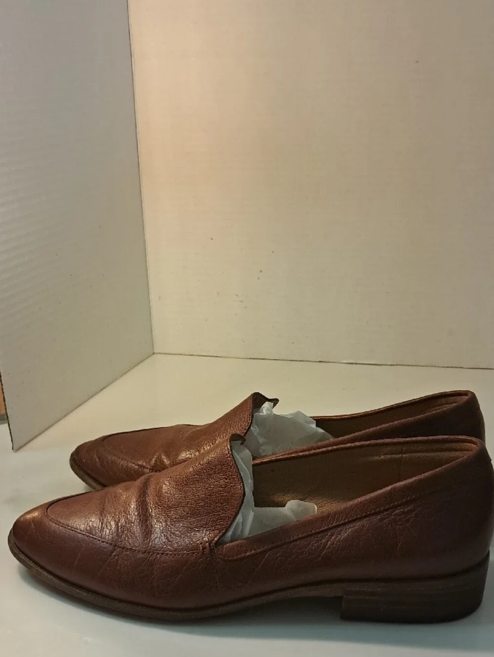 Jason Maxwell Brown Leather Slip-On Loafers